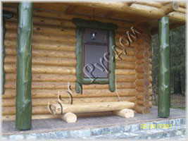 Фотография элементов внешней отделки деревянного дома